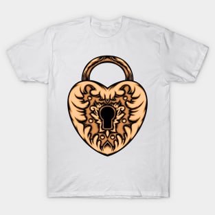 Beautiful heart lock T-Shirt